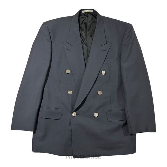 🔴 Givenchy Double Breasted Peak Lapel Jacket - Navy 38 - Picture 1 of 11